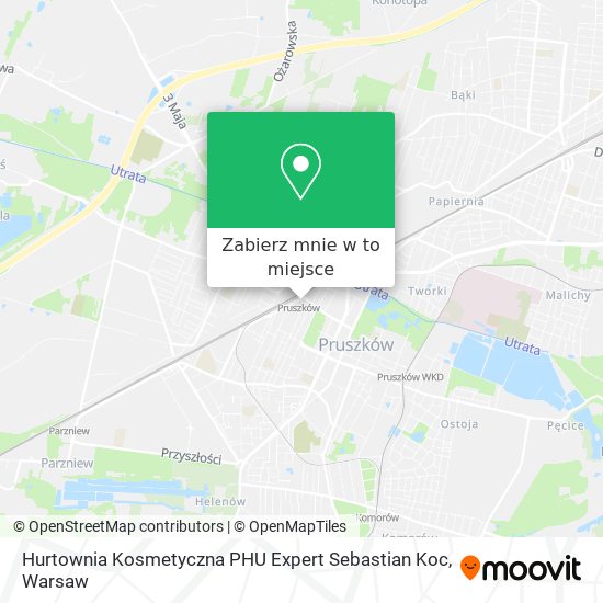 Mapa Hurtownia Kosmetyczna PHU Expert Sebastian Koc