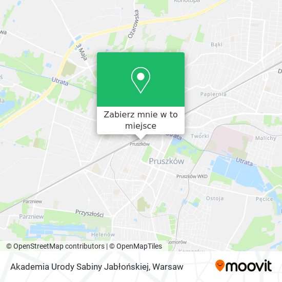 Mapa Akademia Urody Sabiny Jabłońskiej