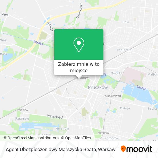 Mapa Agent Ubezpieczeniowy Marszycka Beata