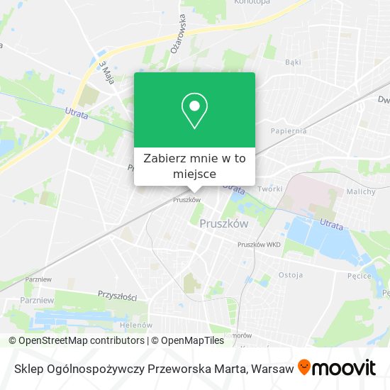 Mapa Sklep Ogólnospożywczy Przeworska Marta