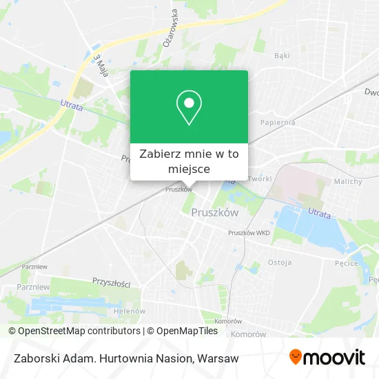 Mapa Zaborski Adam. Hurtownia Nasion