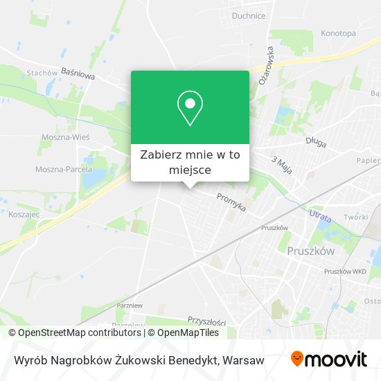 Mapa Wyrób Nagrobków Żukowski Benedykt