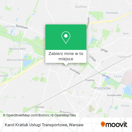 Mapa Karol Kratiuk Usługi Transportowe