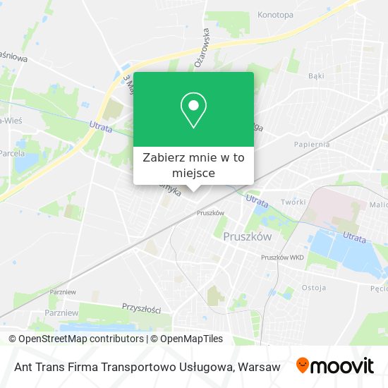 Mapa Ant Trans Firma Transportowo Usługowa