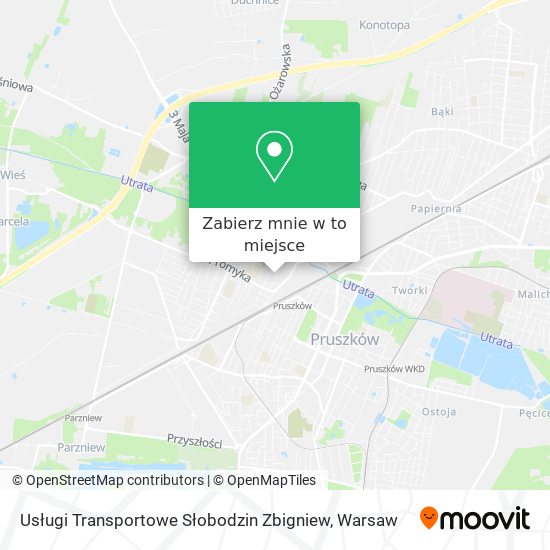 Mapa Usługi Transportowe Słobodzin Zbigniew