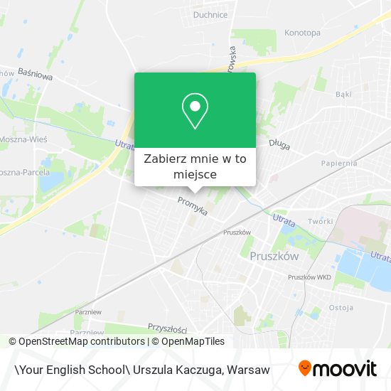 Mapa \Your English School\ Urszula Kaczuga