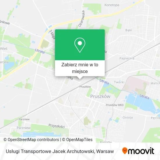 Mapa Usługi Transportowe Jacek Archutowski