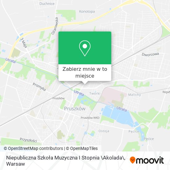 Mapa Niepubliczna Szkoła Muzyczna I Stopnia \Akolada\