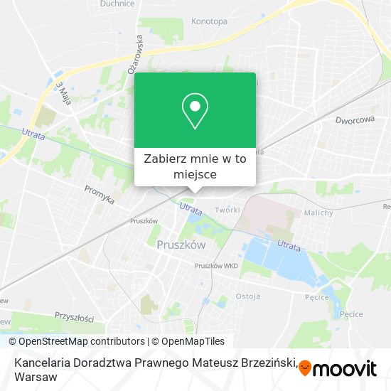 Mapa Kancelaria Doradztwa Prawnego Mateusz Brzeziński