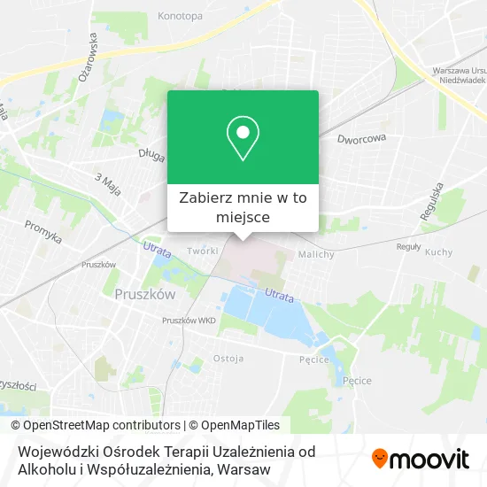 Mapa Wojewódzki Ośrodek Terapii Uzależnienia od Alkoholu i Współuzależnienia