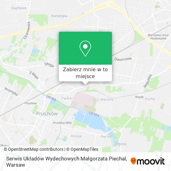 Mapa Serwis Układów Wydechowych Małgorzata Piechal