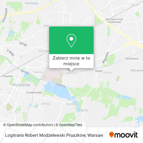 Mapa Logitrans Robert Modzelewski Pruszków