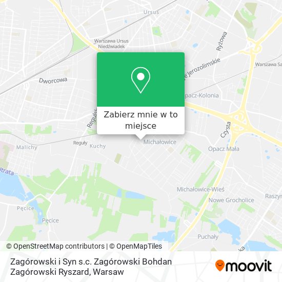 Mapa Zagórowski i Syn s.c. Zagórowski Bohdan Zagórowski Ryszard