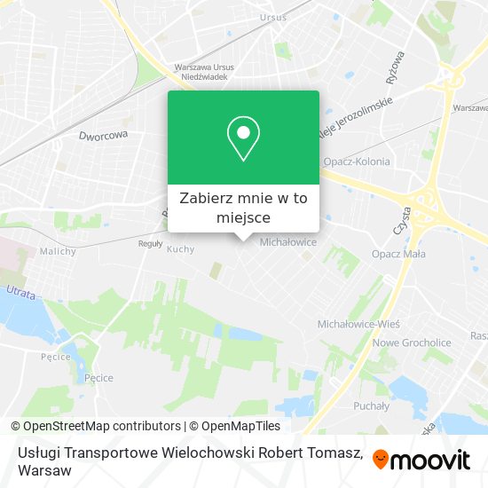 Mapa Usługi Transportowe Wielochowski Robert Tomasz