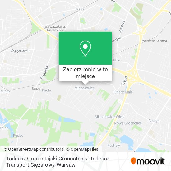 Mapa Tadeusz Gronostajski Gronostajski Tadeusz Transport Ciężarowy