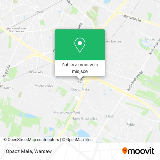 Mapa Opacz Mała