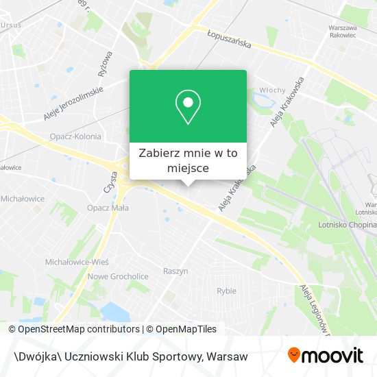 Mapa \Dwójka\ Uczniowski Klub Sportowy