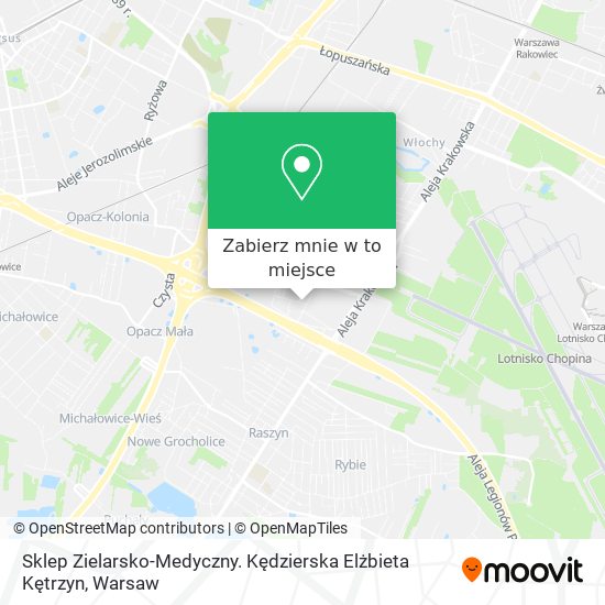 Mapa Sklep Zielarsko-Medyczny. Kędzierska Elżbieta Kętrzyn