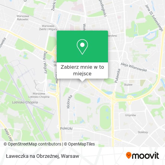 Mapa Ławeczka na Obrzeźnej