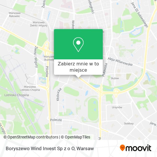 Mapa Boryszewo Wind Invest Sp z o O