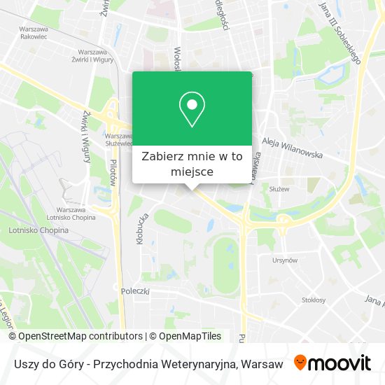 Mapa Uszy do Góry - Przychodnia Weterynaryjna