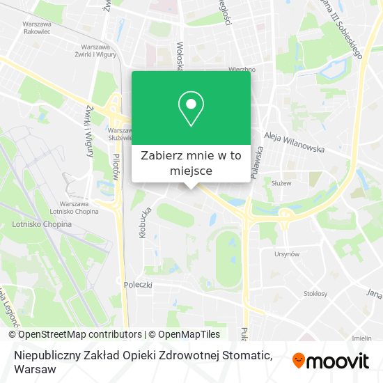 Mapa Niepubliczny Zakład Opieki Zdrowotnej Stomatic