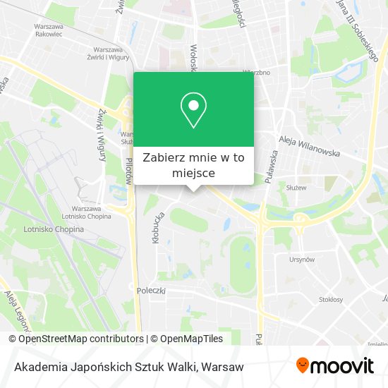 Mapa Akademia Japońskich Sztuk Walki