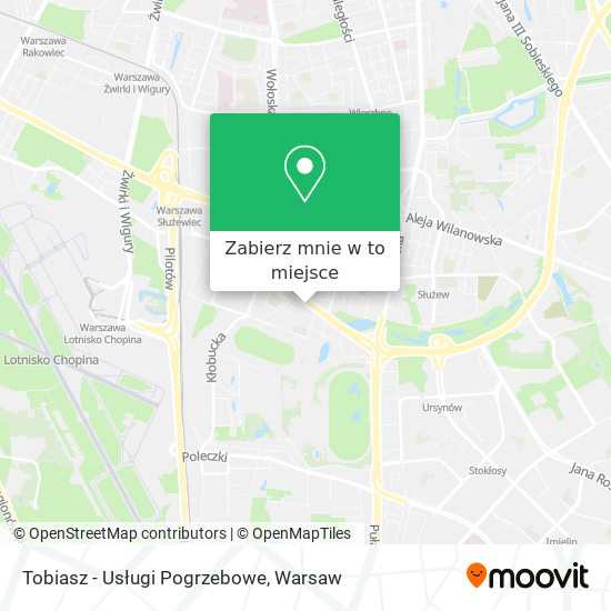 Mapa Tobiasz - Usługi Pogrzebowe