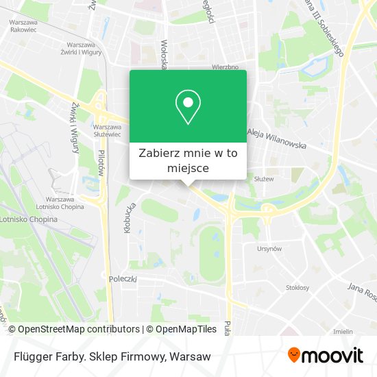 Mapa Flügger Farby. Sklep Firmowy