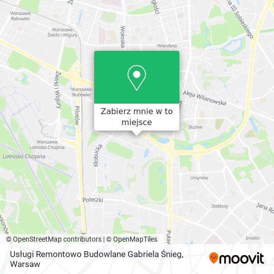 Mapa Usługi Remontowo Budowlane Gabriela Śnieg