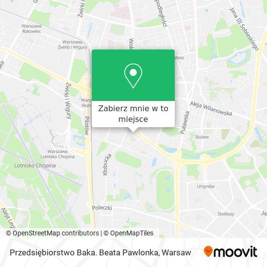 Mapa Przedsiębiorstwo Baka. Beata Pawlonka