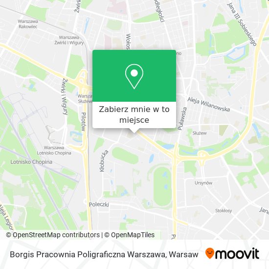 Mapa Borgis Pracownia Poligraficzna Warszawa