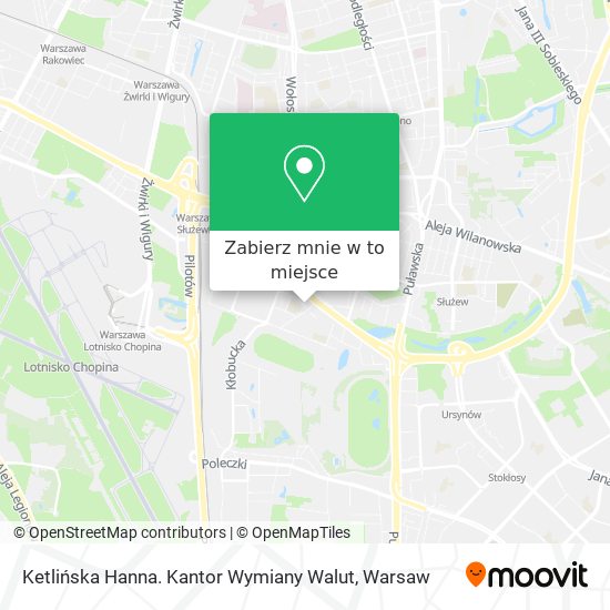 Mapa Ketlińska Hanna. Kantor Wymiany Walut