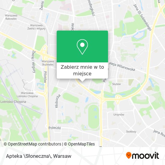 Mapa Apteka \Słoneczna\