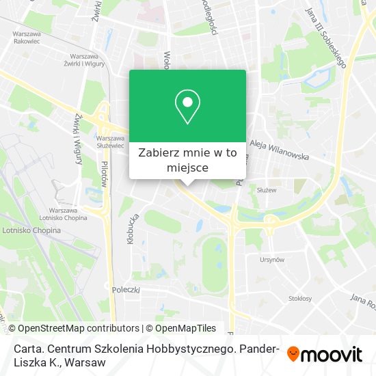 Mapa Carta. Centrum Szkolenia Hobbystycznego. Pander-Liszka K.