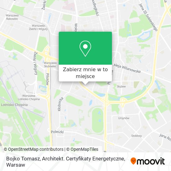 Mapa Bojko Tomasz, Architekt. Certyfikaty Energetyczne