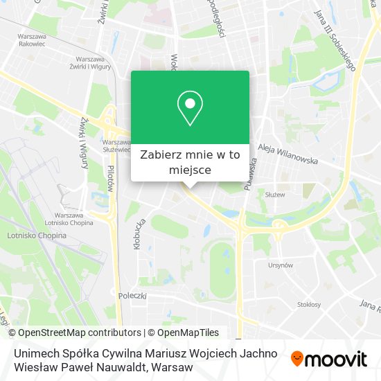 Mapa Unimech Spółka Cywilna Mariusz Wojciech Jachno Wiesław Paweł Nauwaldt