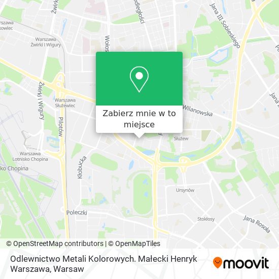 Mapa Odlewnictwo Metali Kolorowych. Małecki Henryk Warszawa