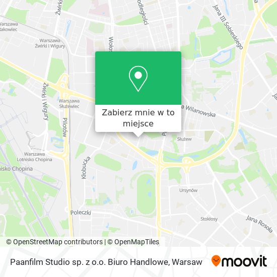 Mapa Paanfilm Studio sp. z o.o. Biuro Handlowe