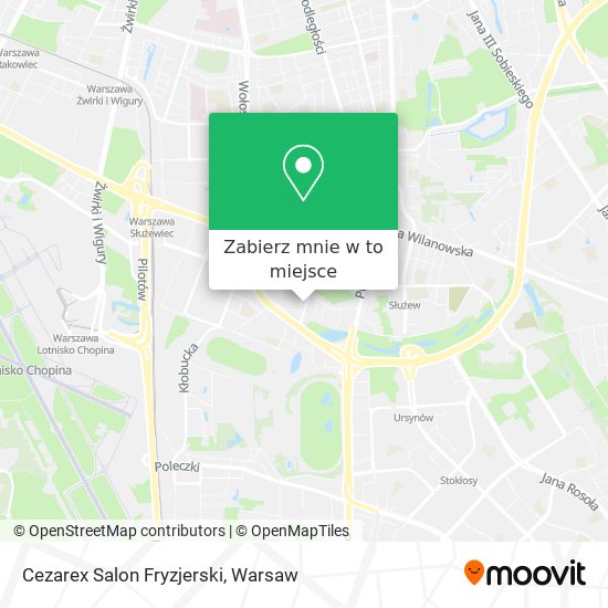 Mapa Cezarex Salon Fryzjerski