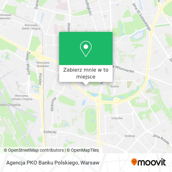 Mapa Agencja PKO Banku Polskiego