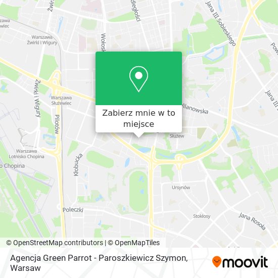 Mapa Agencja Green Parrot - Paroszkiewicz Szymon