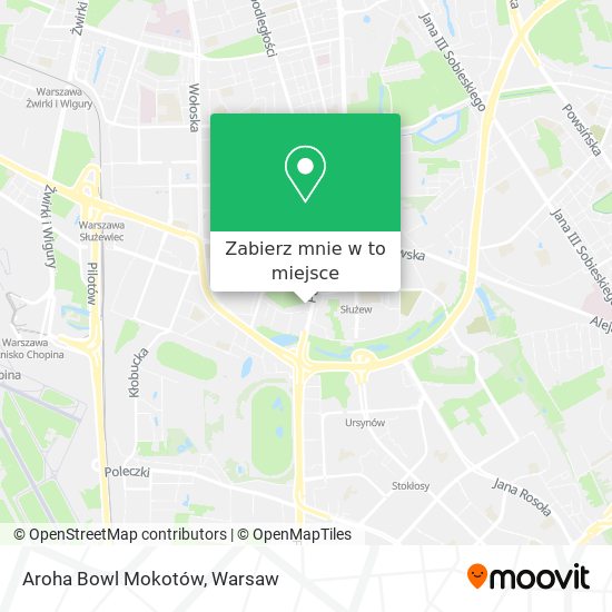 Mapa Aroha Bowl Mokotów