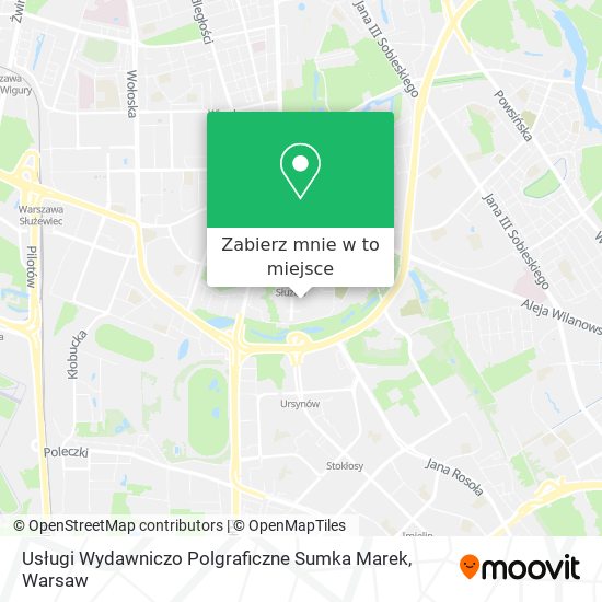 Mapa Usługi Wydawniczo Polgraficzne Sumka Marek