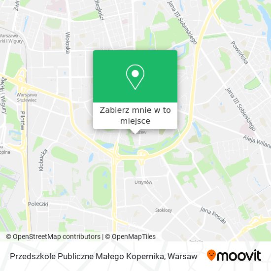 Mapa Przedszkole Publiczne Małego Kopernika