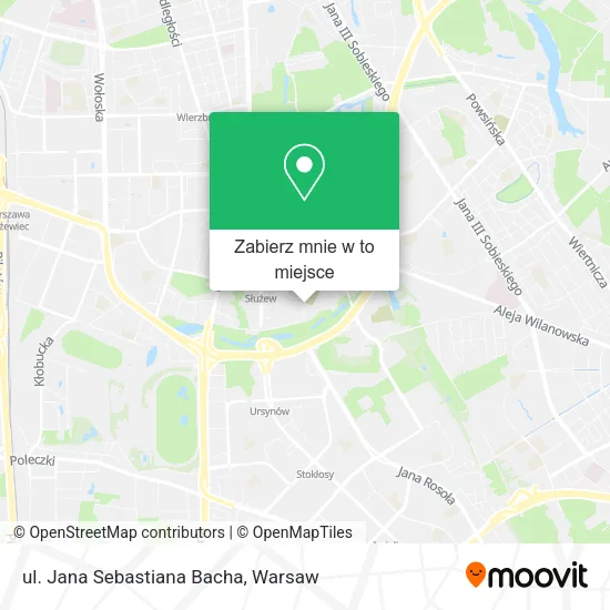Mapa ul. Jana Sebastiana Bacha