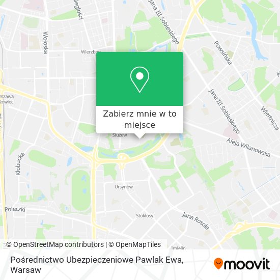 Mapa Pośrednictwo Ubezpieczeniowe Pawlak Ewa