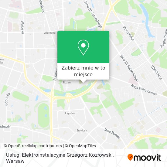 Mapa Usługi Elektroinstalacyjne Grzegorz Kozłowski