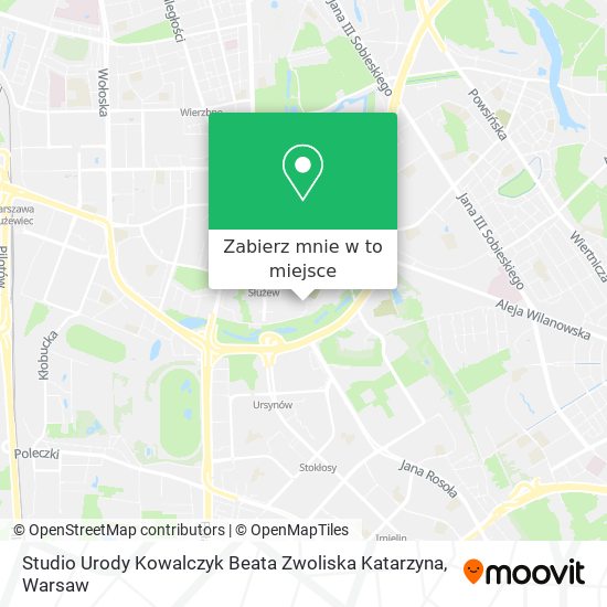 Mapa Studio Urody Kowalczyk Beata Zwoliska Katarzyna