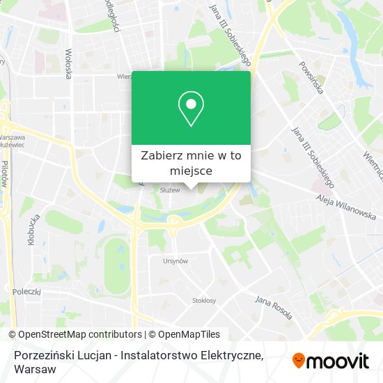 Mapa Porzeziński Lucjan - Instalatorstwo Elektryczne